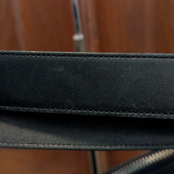 Vintage Coach 9188 Black Leather Legacy Slim Duffle Shoulder Bag/crossbody - Picture 9 of 11